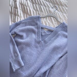 Jessica Simpson Lavender V-Neck Fuzzy Sweater